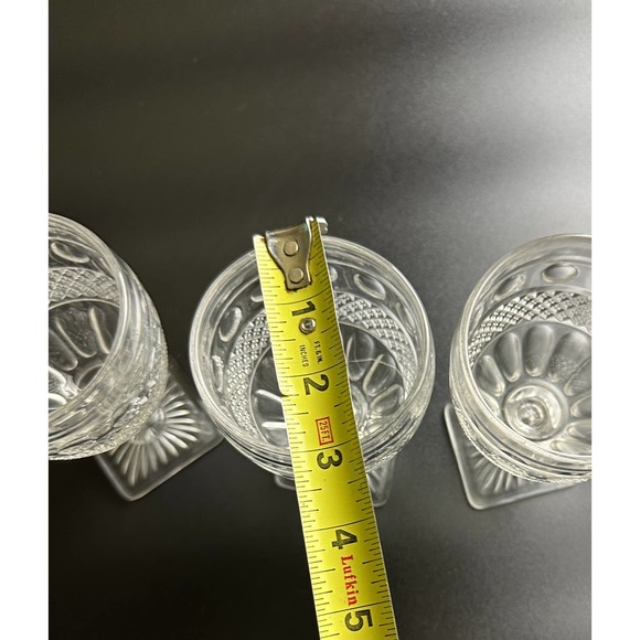 Charming Vintage 1960s Clear Glass Goblets (Set of 3) Park Lane By Colony Glass - Picture 10 of 11